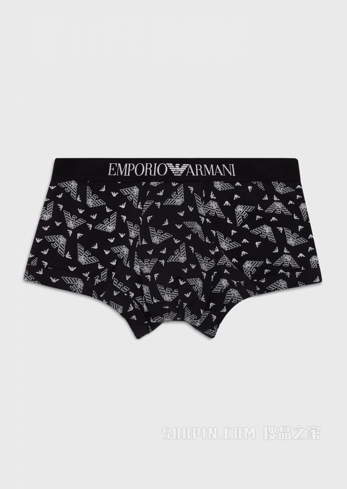 通体鹰标印花内裤 | Emporio Armani