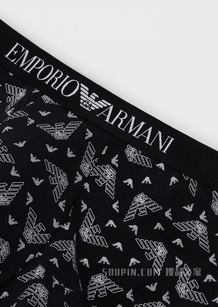 通体鹰标印花内裤 | Emporio Armani