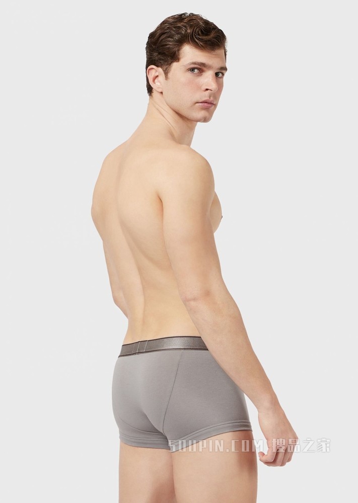 标识裤腰四角短内裤 | Emporio Armani