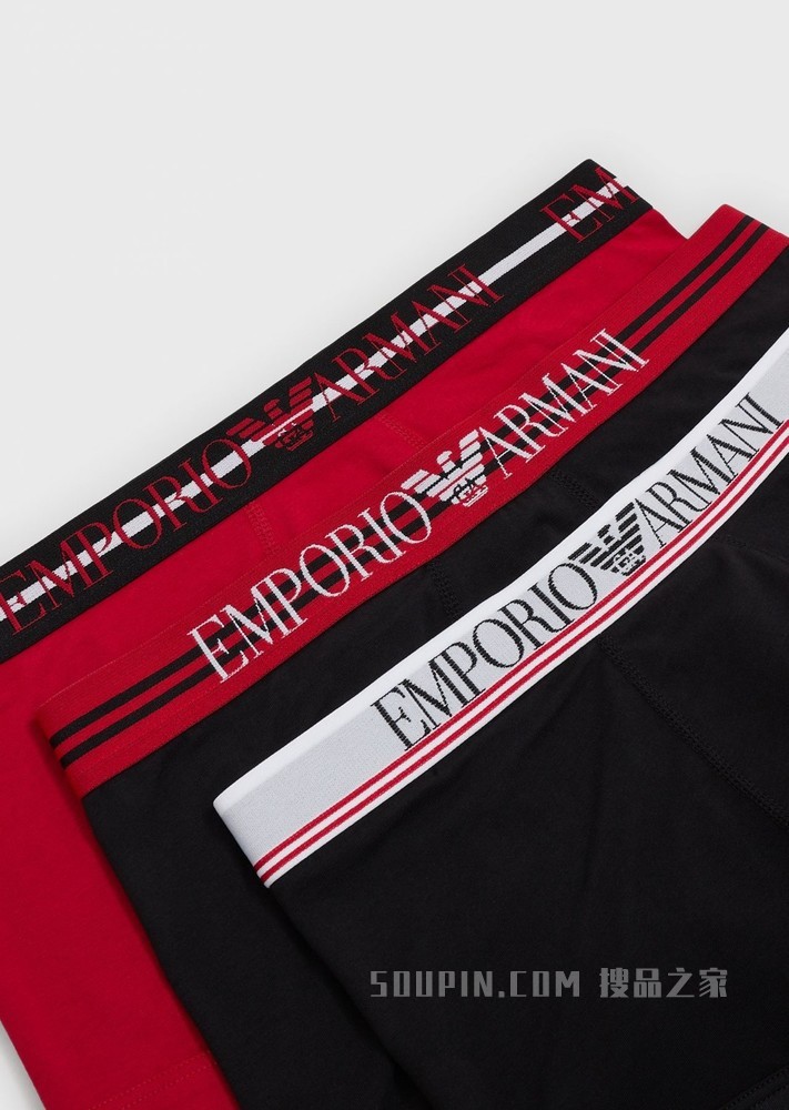 三件装四角短内裤 | Emporio Armani