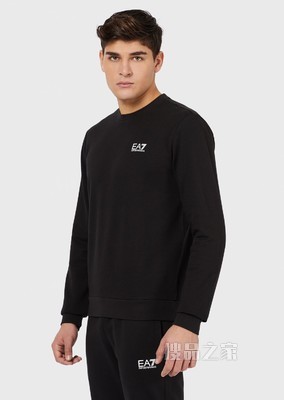印花LOGO棉质卫衣 | Emporio Armani