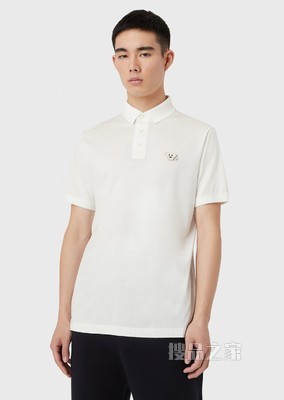 Emoji趣味表情贴片POLO衫 | Emporio Armani