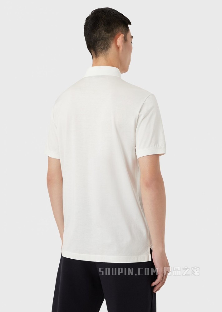 Emoji趣味表情贴片POLO衫 | Emporio Armani