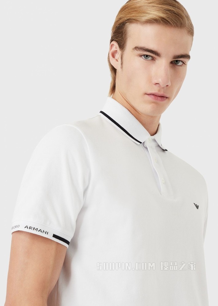 鹰标珠地POLO衫 | Emporio Armani