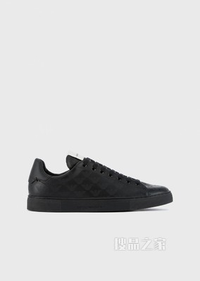 通体鹰标LOGO休闲运动鞋 | Emporio Armani