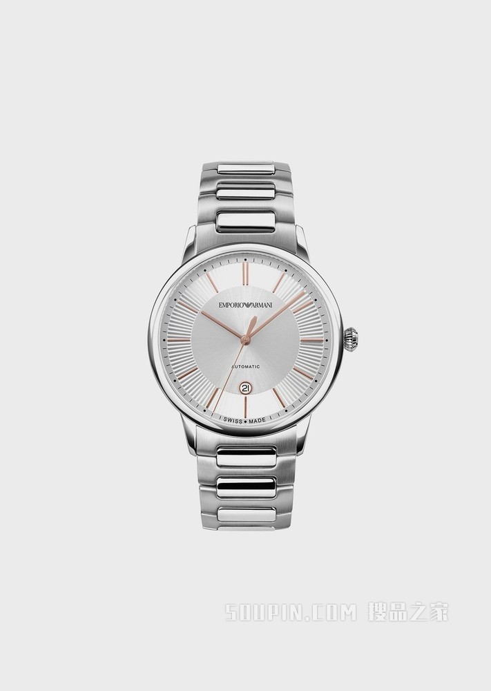 简约钢带瑞士机芯机械腕表 | Emporio Armani