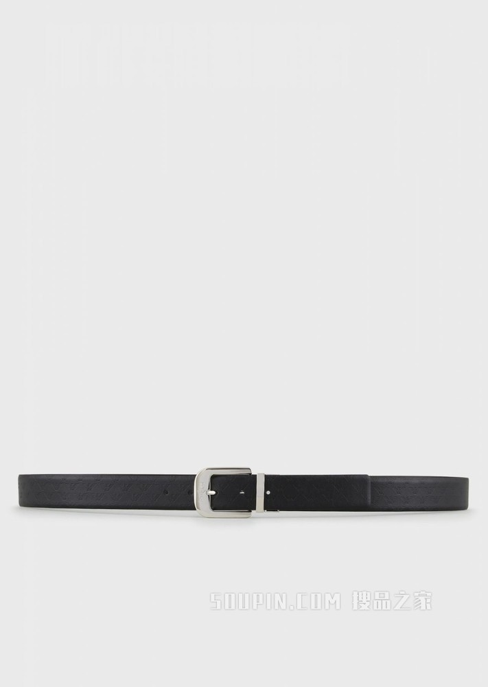 通体鹰标双面皮革腰带 | Emporio Armani