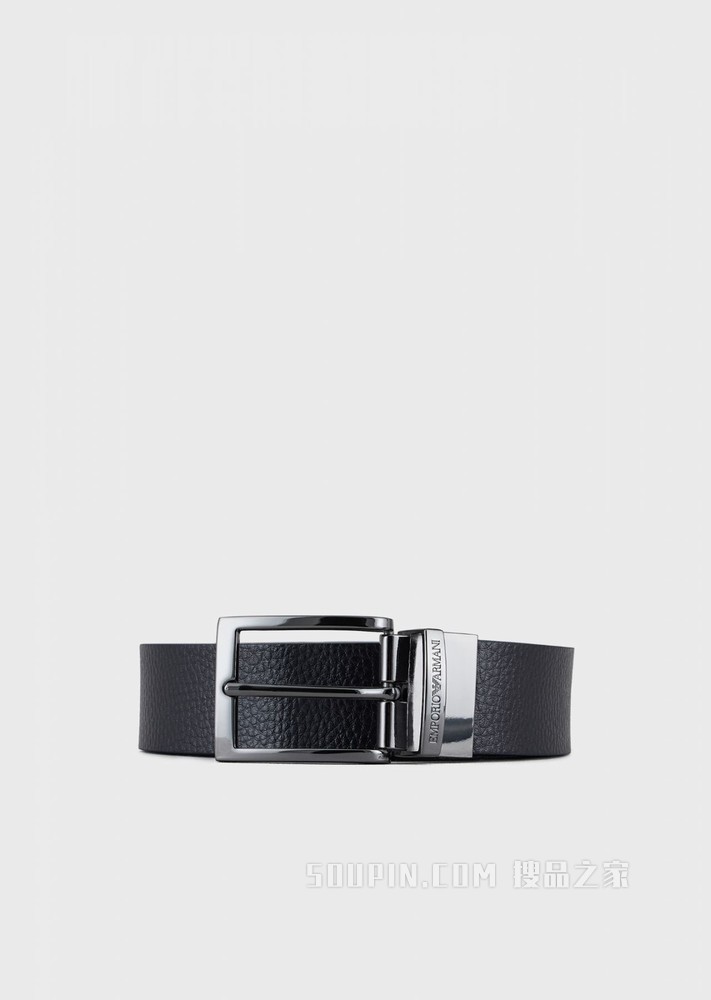 搓纹皮革腰带 | Emporio Armani