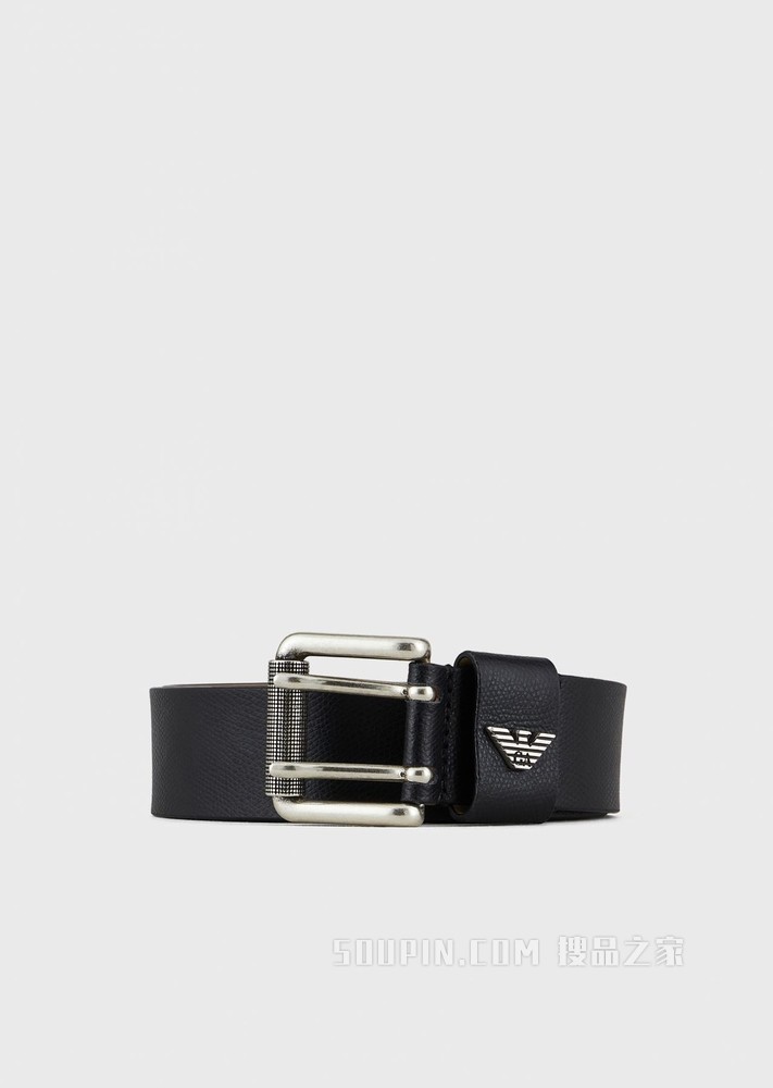 掌纹皮革腰带 | Emporio Armani