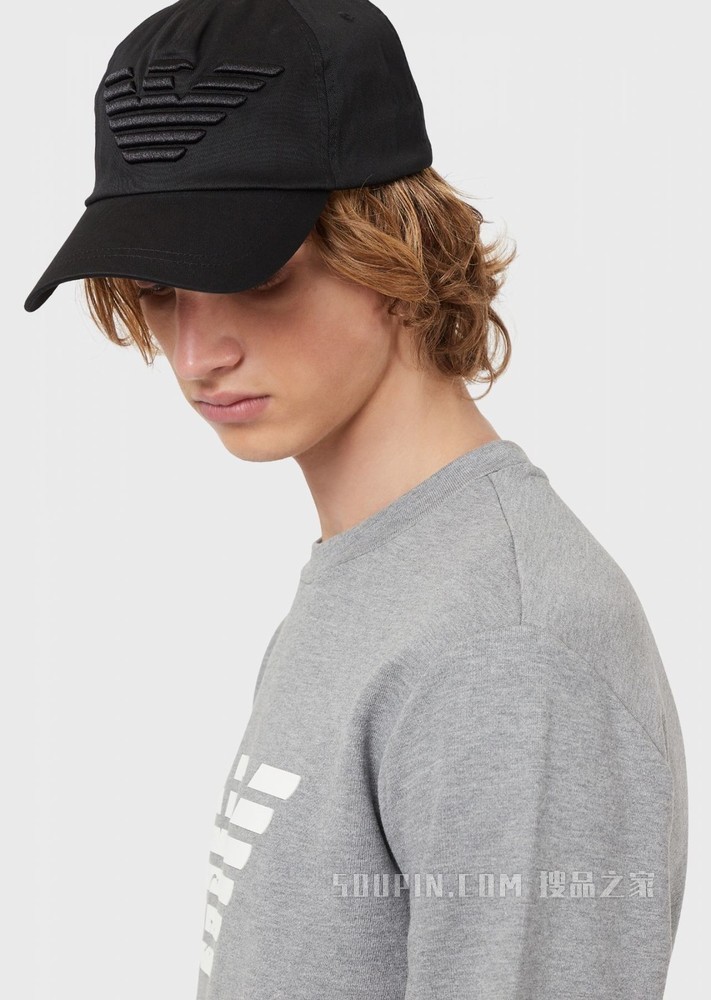 刺绣鹰标LOGO棒球帽 | Emporio Armani