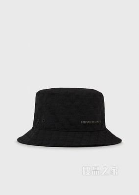 通体鹰标棉质渔夫帽 | Emporio Armani