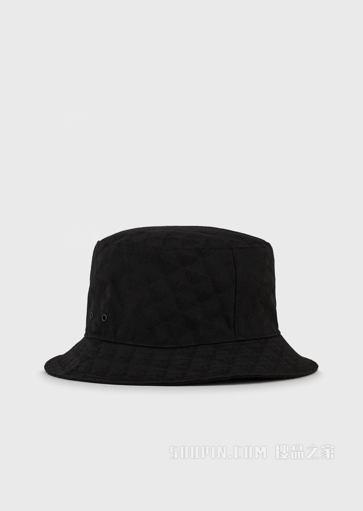 通体鹰标棉质渔夫帽 | Emporio Armani