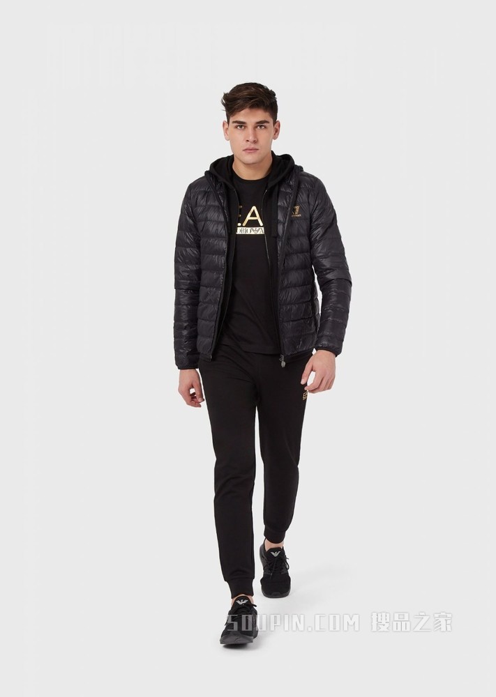 高科技面料白鸭绒拉链羽绒服 | Emporio Armani