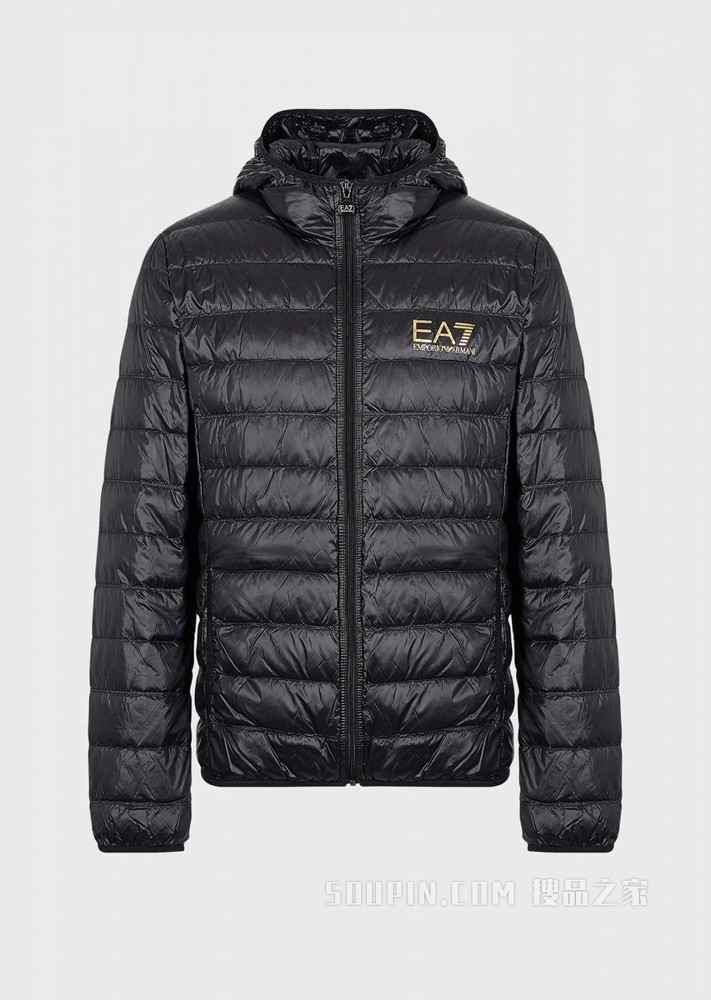 高科技面料白鸭绒拉链羽绒服 | Emporio Armani