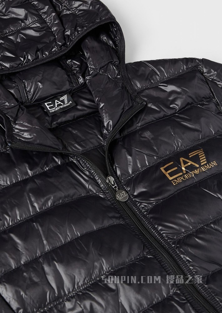 高科技面料白鸭绒拉链羽绒服 | Emporio Armani