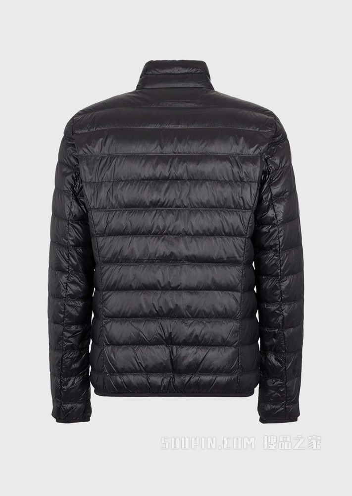 轻薄保暖白鸭绒鹰标LOGO羽绒服 | Emporio Armani