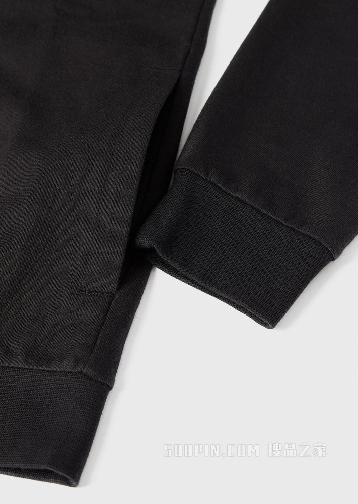 棉质连帽拉链卫衣 | Emporio Armani