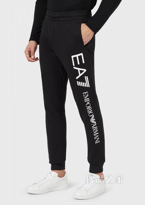 印花LOGO棉质卫裤 | Emporio Armani