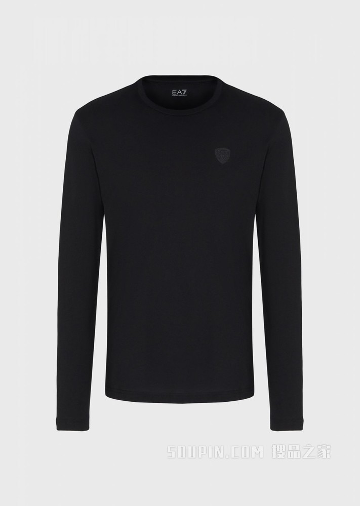 舒适棉质长袖T恤 | Emporio Armani