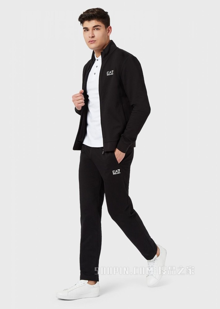 弹力棉LOGO短袖POLO衫 | Emporio Armani