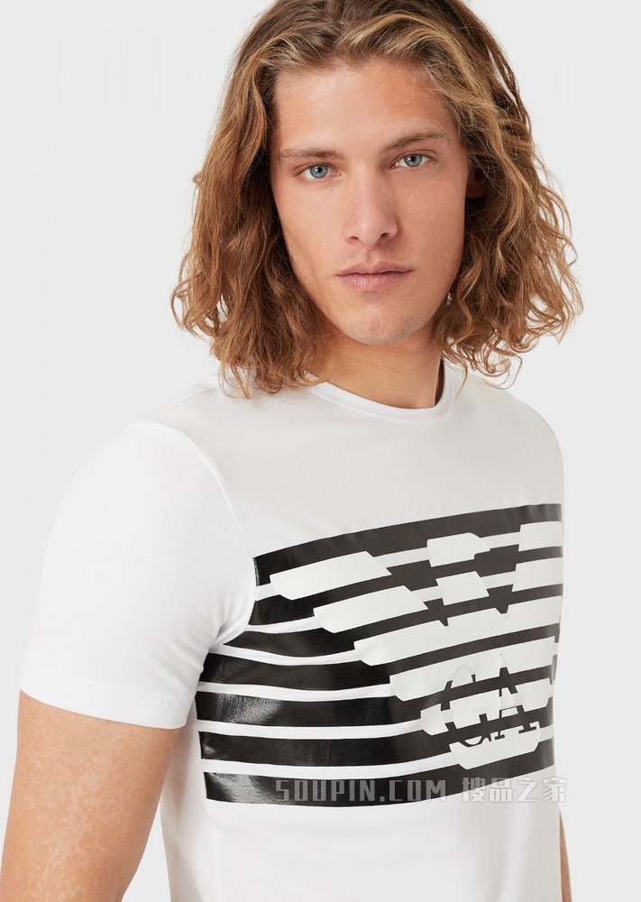 鹰标图案短袖T恤 | Emporio Armani