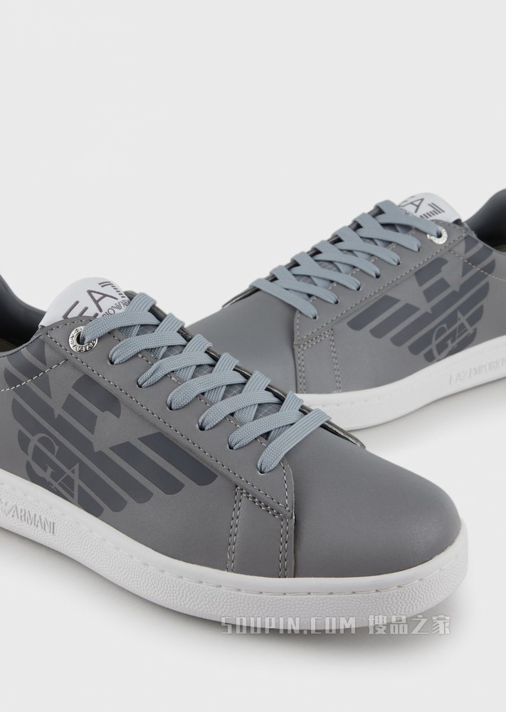 简约撞色标识休闲运动鞋 | Emporio Armani