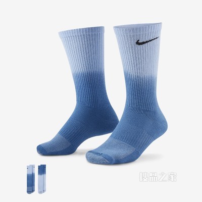 Nike Everyday Plus Cushioned Crew 运动袜（2 双）