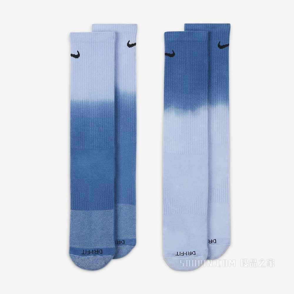 Nike Everyday Plus Cushioned Crew 运动袜（2 双）