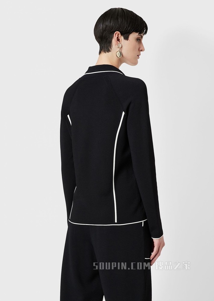 雅致撞色休闲西装外套 | Giorgio Armani