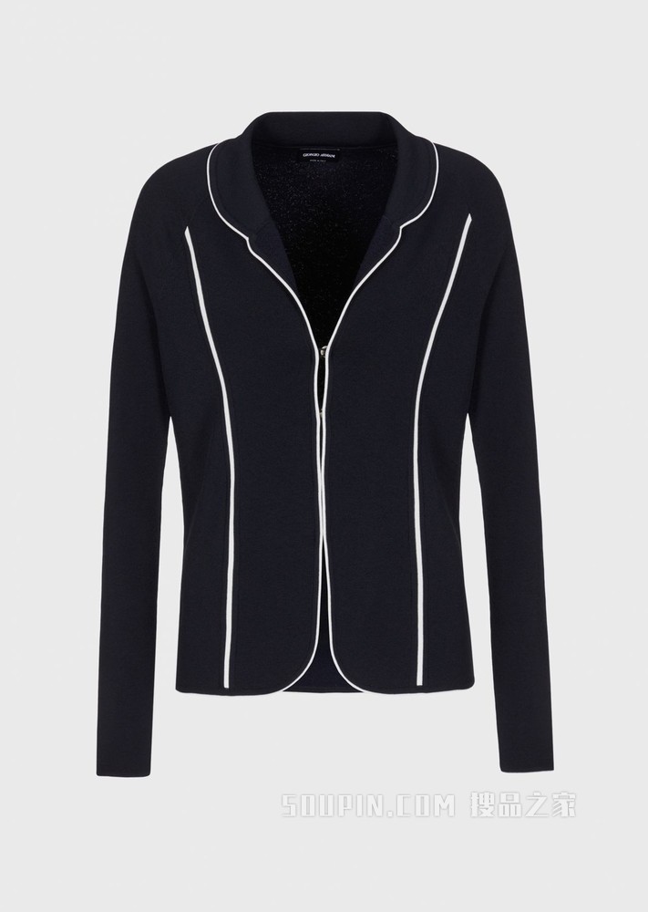 雅致撞色休闲西装外套 | Giorgio Armani