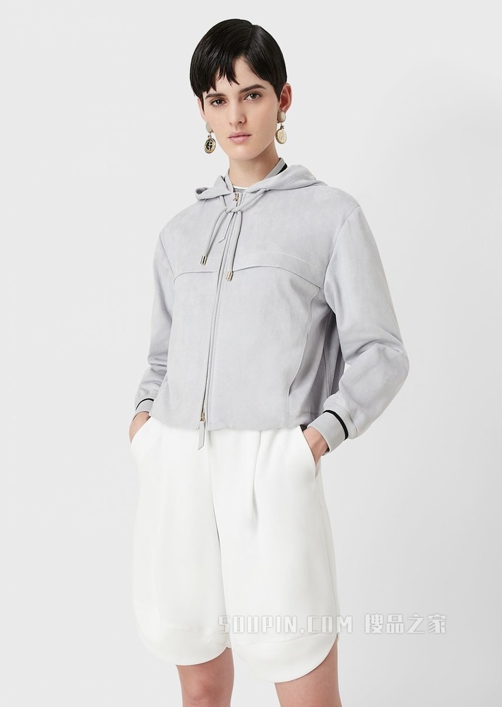 简约兜帽休闲夹克 | Giorgio Armani