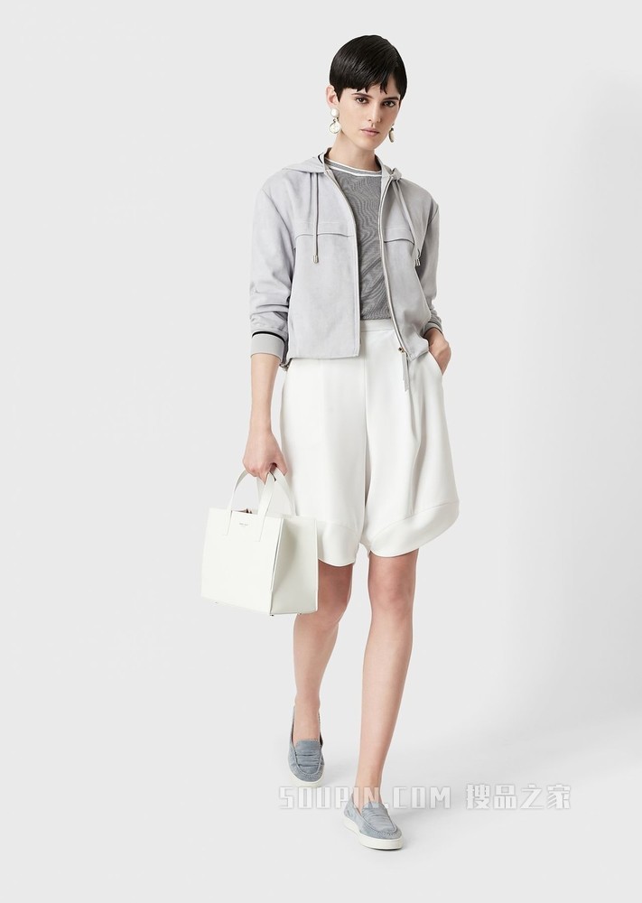 简约兜帽休闲夹克 | Giorgio Armani