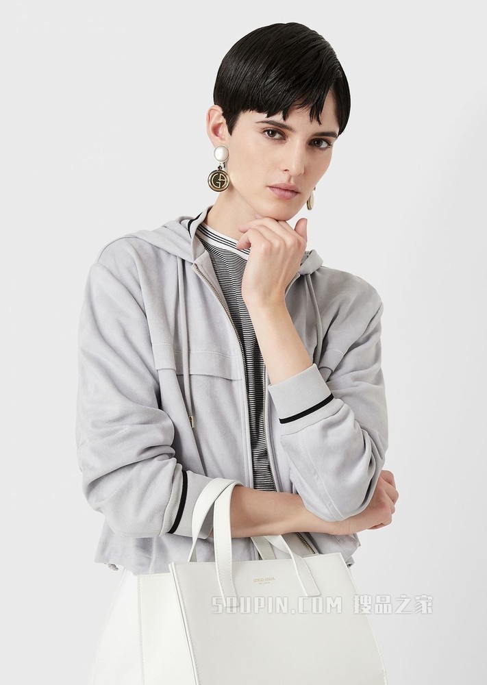 简约兜帽休闲夹克 | Giorgio Armani