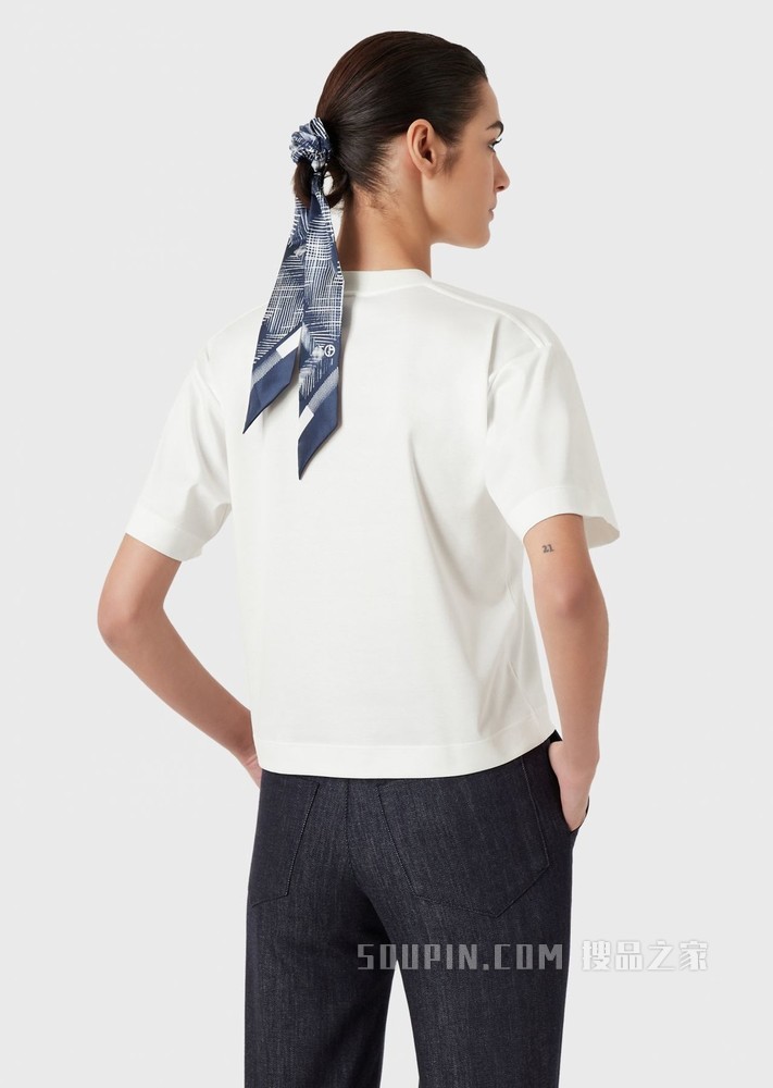 经典徽标棉质T恤 | Giorgio Armani