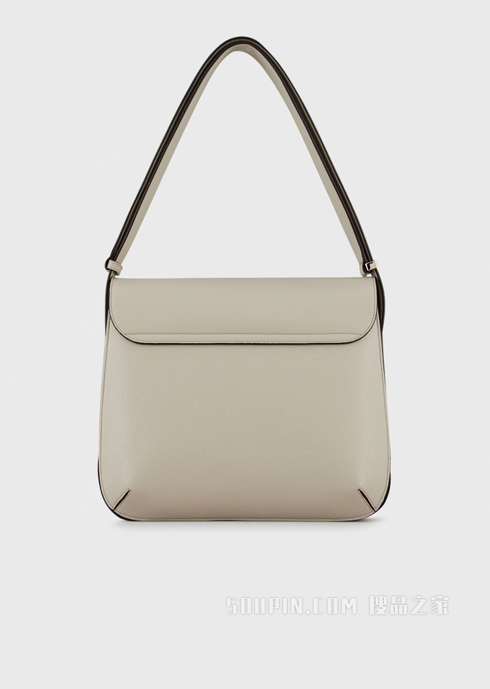 la Prima犊牛皮革单肩包 | Giorgio Armani