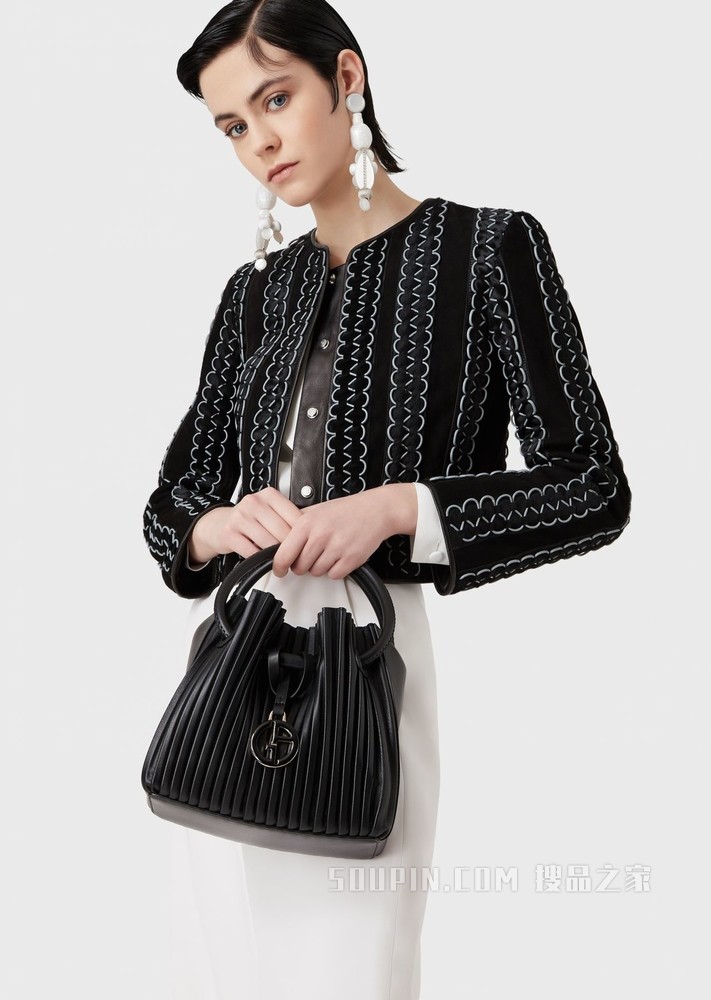 羊皮革手提包 | Giorgio Armani
