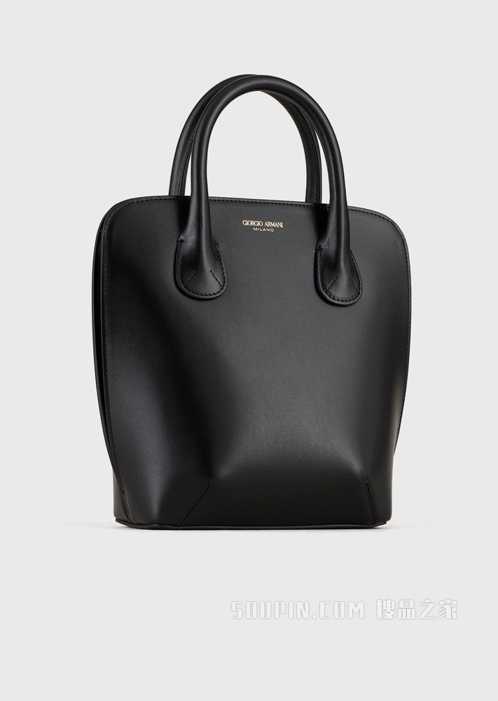 la Prima可拆卸肩带皮革背提包 | Giorgio Armani