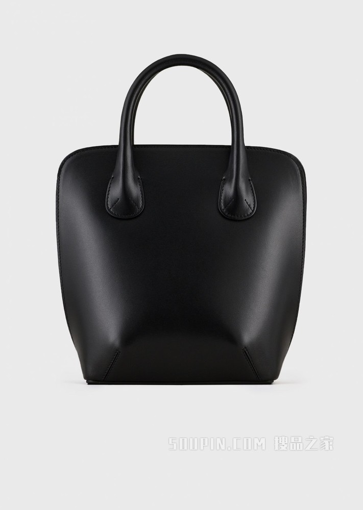 la Prima可拆卸肩带皮革背提包 | Giorgio Armani
