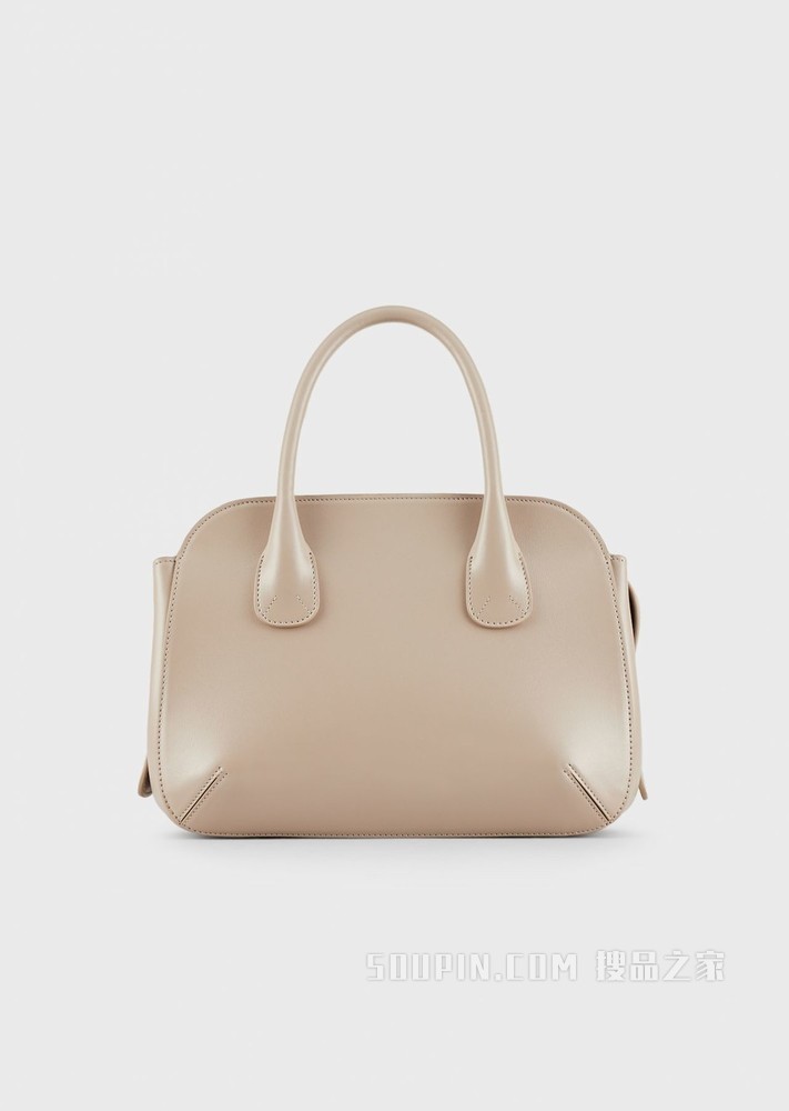 皮革小号la Prima托特包 | Giorgio Armani