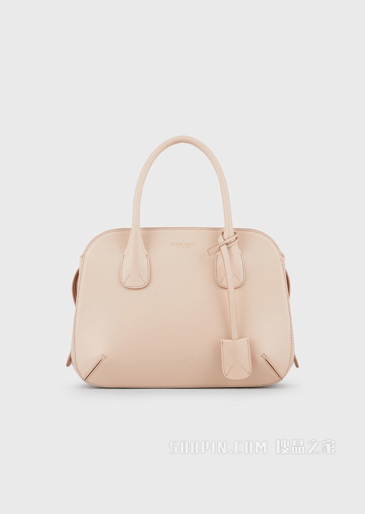 皮革小号la Prima托特包 | Giorgio Armani