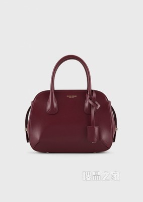 皮革小号la Prima托特包 | Giorgio Armani