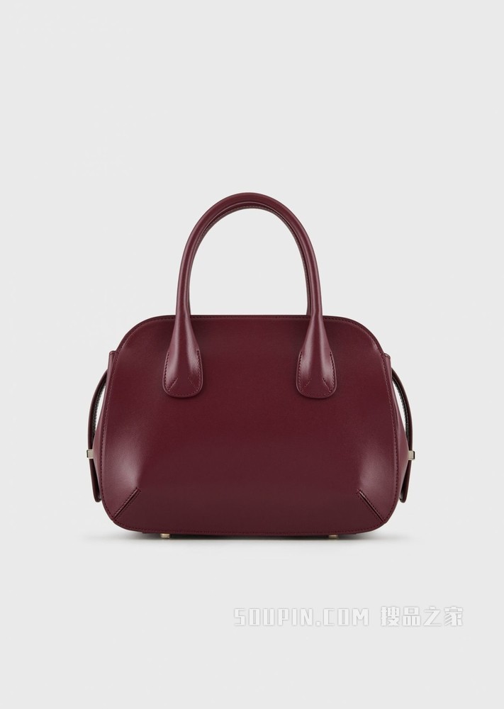 皮革小号la Prima托特包 | Giorgio Armani