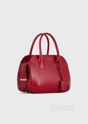 皮革小号la Prima托特包 | Giorgio Armani