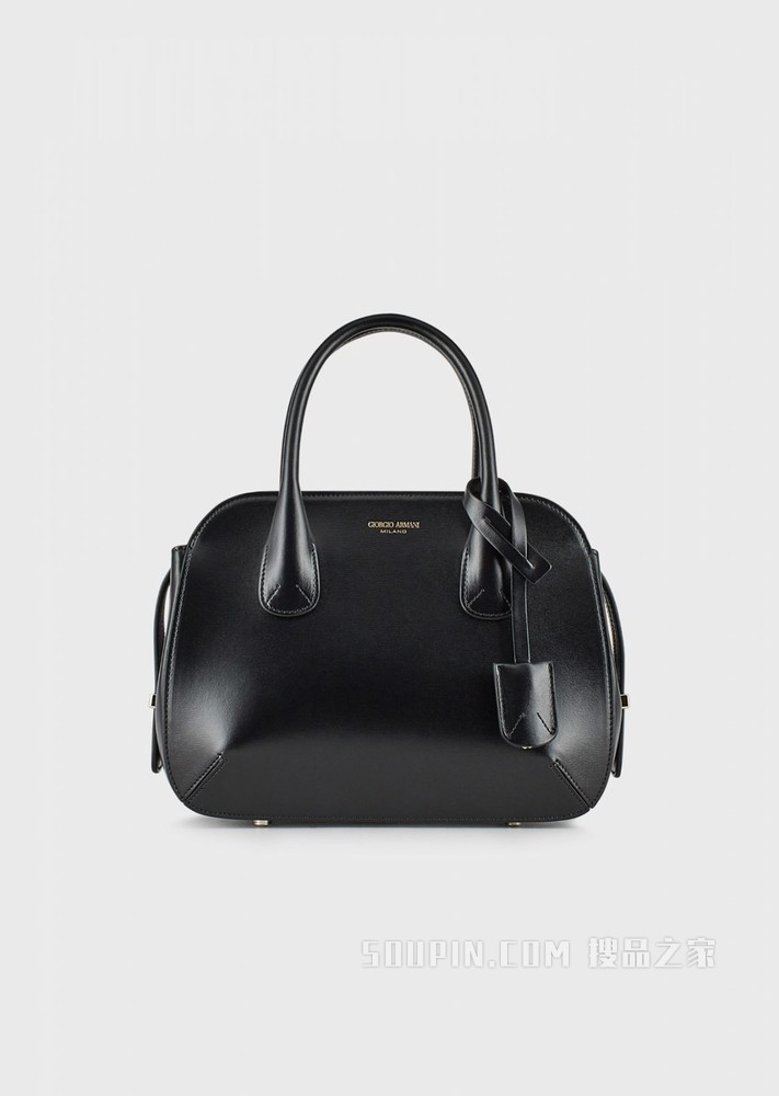 皮革小号la Prima托特包 | Giorgio Armani