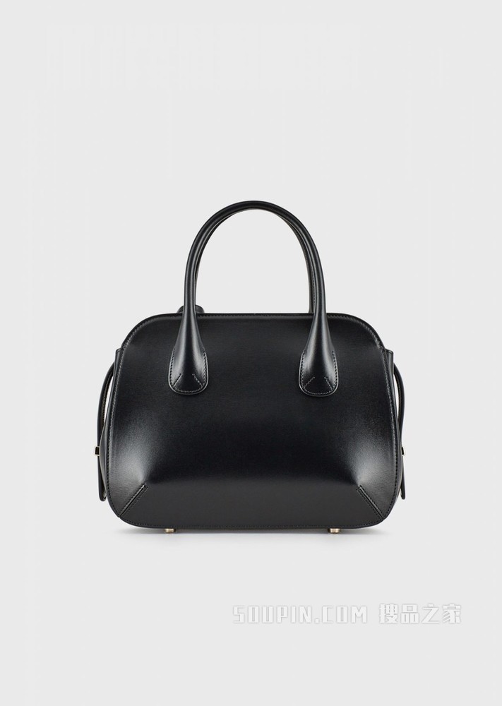 皮革小号la Prima托特包 | Giorgio Armani