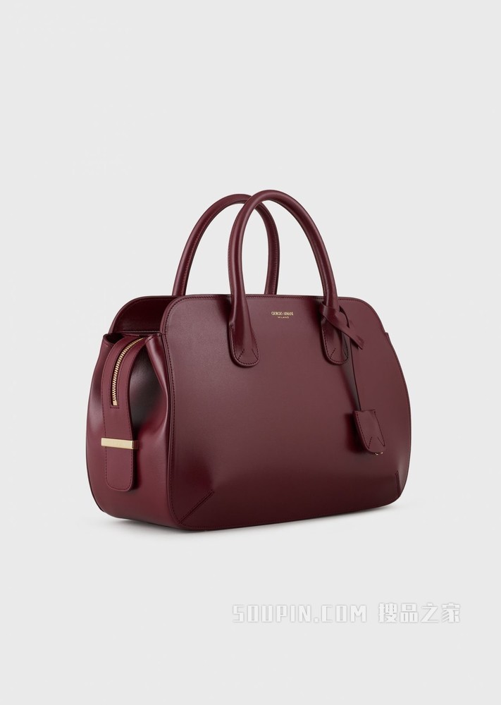 皮革la Prima托特包 | Giorgio Armani