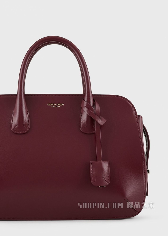 皮革la Prima托特包 | Giorgio Armani