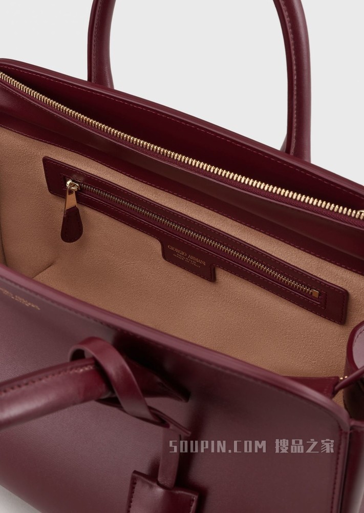 皮革la Prima托特包 | Giorgio Armani