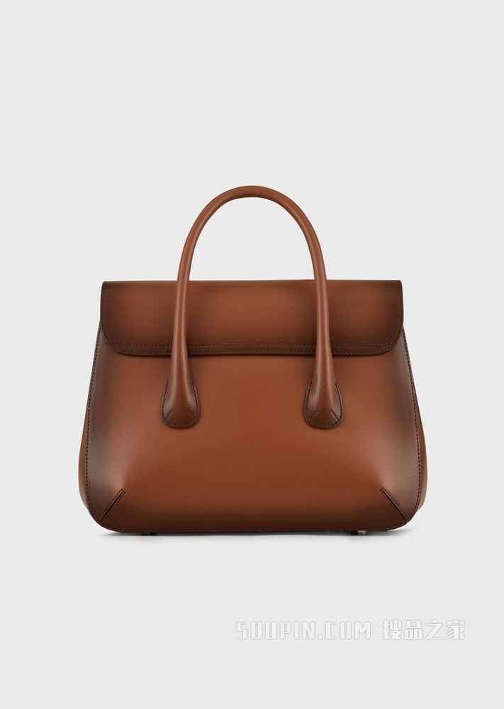 质感皮革la Prima中号背提包 | Giorgio Armani
