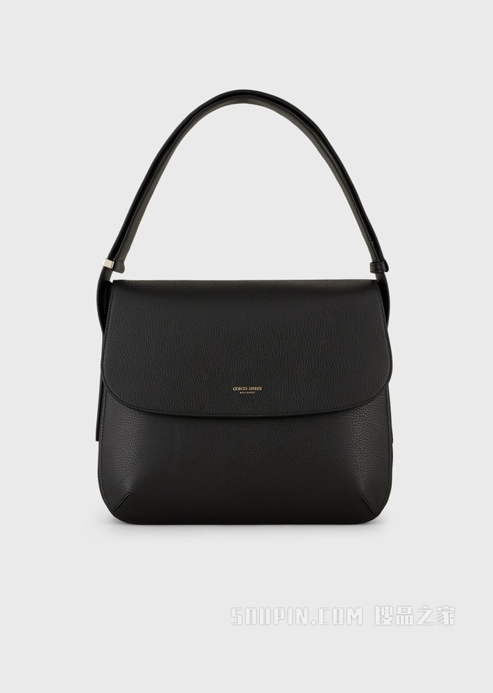 la Prima犊牛皮革斜挎包 | Giorgio Armani